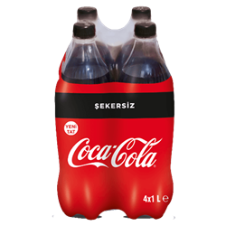Coca Cola Sekersiz 4*1lt